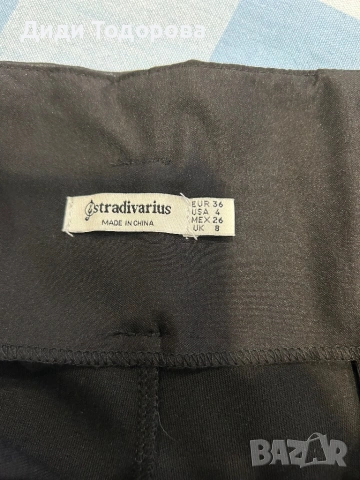 Дамски кожен панталон "Stradivarius", снимка 3 - Панталони - 54654482