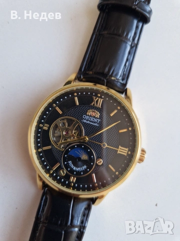 ORIENT Sun & Moon, semi-skeleton, automatic, cal. Epson, Japan, 21 jewels. Чисто нов!, снимка 11 - Мъжки - 55151004