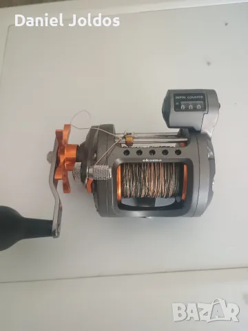 Мултипликатор Okuma Coldwater CW-303DLX (Лява дръжка) + Плетено влакно
