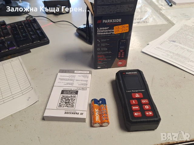 Лазерна ролетка Parkside plemp 75a1, снимка 2 - Измервателни инструменти - 55061315