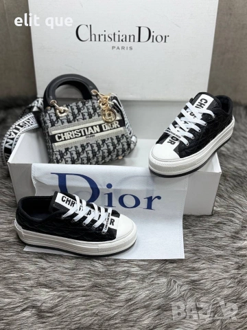 дамски кецове и чанта Christian Dior , снимка 9 - Кецове - 55089283