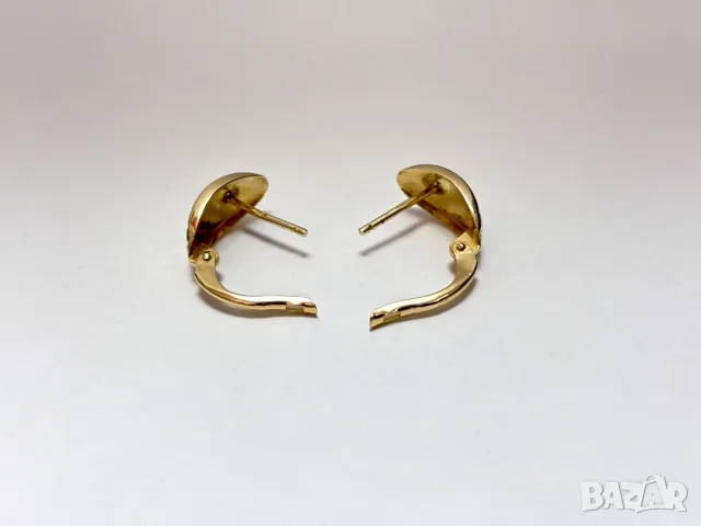 Като нови! Златни Обеци 1,40 грама 14K(проба 585), снимка 5 - Обеци - 55692670
