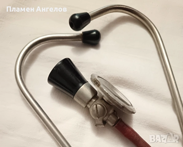 Стар медицински инструмент, стетоскоп, снимка 4 - Антикварни и старинни предмети - 53964550