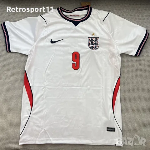 Футболна тениска на Англия – Harry Kane #9 от Световно първенство 2026
