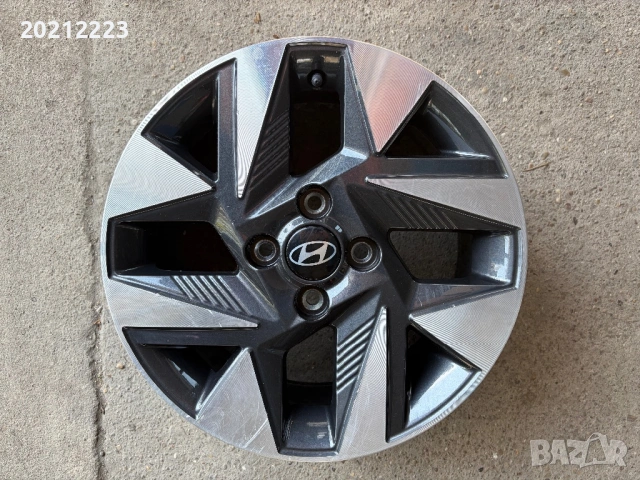 1 брой алуминиева джанта за Hyundai i10 15, снимка 3 - Гуми и джанти - 54426667