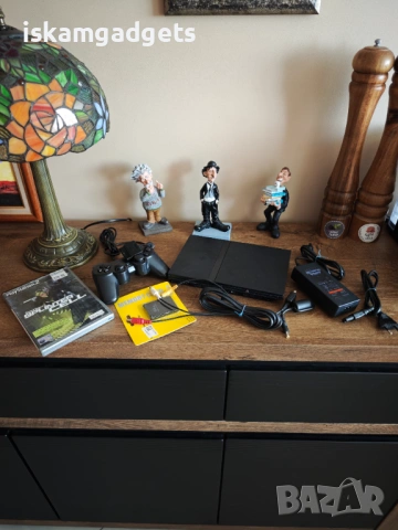 PlayStation 2 Slim комплект с игра подарък, снимка 2 - PlayStation конзоли - 54916763