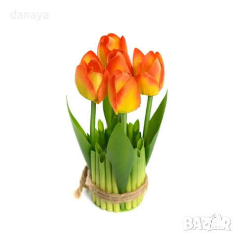 6542 Букет изкуствени лалета, 19 см