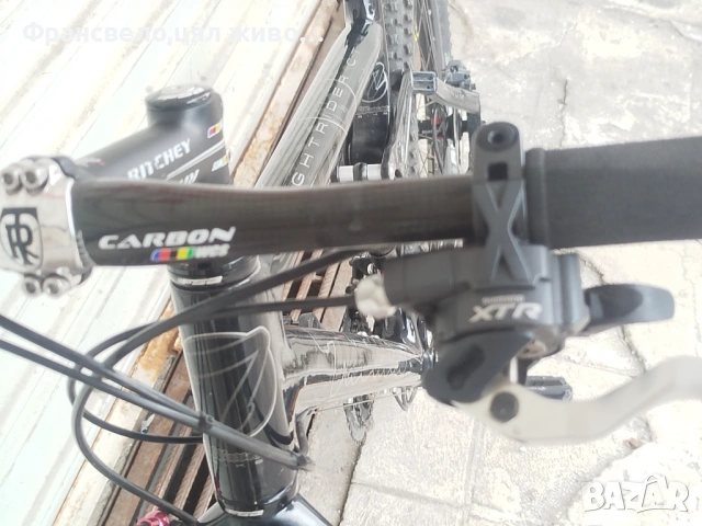 26 цола карбон велосипед колело размер 46, Shimano xtr,dt Swiss, manitou , снимка 3 - Велосипеди - 54901221