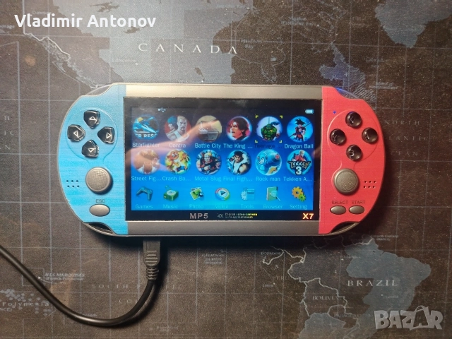MP5 X7 Retro Handheld Конзола, снимка 5 - Други игри и конзоли - 54703871