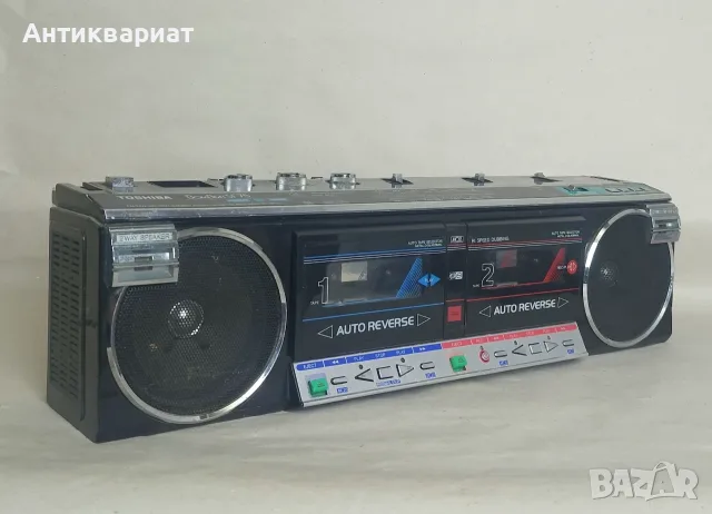 Радиокасетофон за ремонт или за части - Toshiba Cassette Boombox RT-SF75 / Japan, снимка 5 - Радиокасетофони, транзистори - 55546073