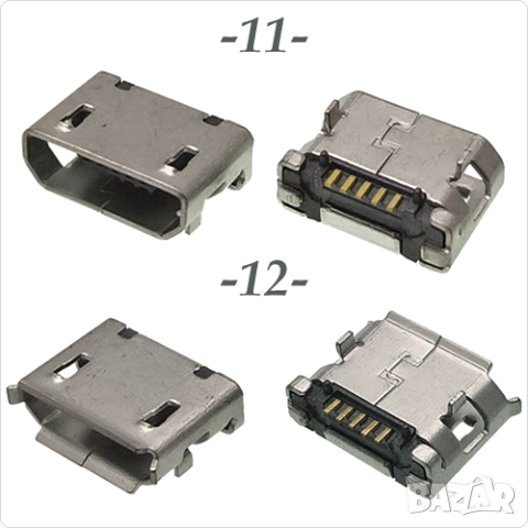 Букса  конектор USB micro  , 2/5 pin connector, снимка 7 - Ремонт на друга електроника - 40051806