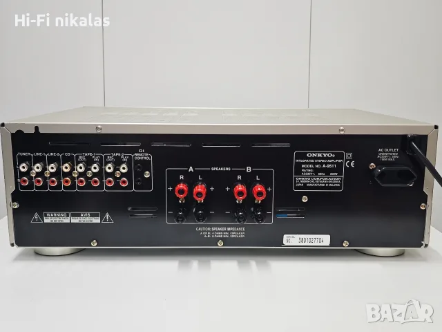 стерео усилвател ретро Hi-Fi ONKYO A-9511, снимка 6 - Ресийвъри, усилватели, смесителни пултове - 55587663