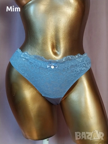 Hunkemoller XL Синя дантелена полупрашка 
