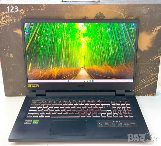 Gaming Acer Nitro 5 17.3 QHD 165Hz RTX3060 1TB 16RAM RGB Laptop