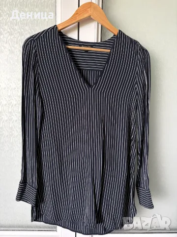 Раирана тъмносиня риза Massimo Dutti размер S / EUR 36