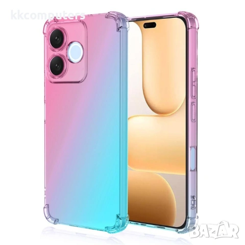 Калъф за Honor 600 Lite 5G с градиентен дизайн и подсилени ъгли – 5 цвята, снимка 2 - Калъфи, кейсове - 54250110