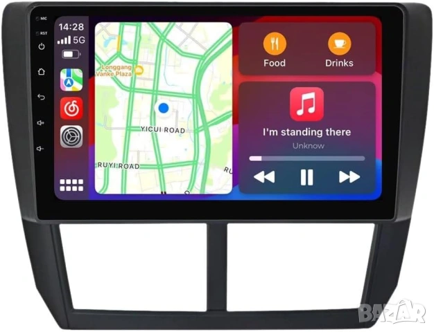 Мултимедия, Двоен дин, за Subaru Forester, Навигация, за Субару, радио, плеър 9“, Android, 2 DIN  