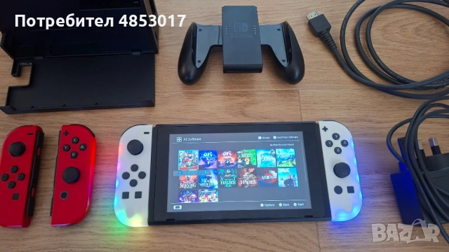 Nintendo Switch, V1 непачнат, с emunand мод, снимка 2 - Nintendo конзоли - 54856143