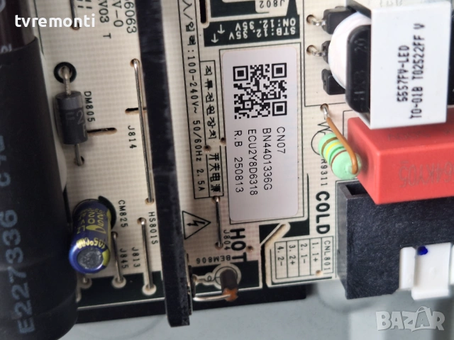 Power Board BN44-01336G   for ,Samsung UE43U8072FU  43inc DISPLAY CY-BF043HGAR1V , снимка 2 - Части и Платки - 54159358