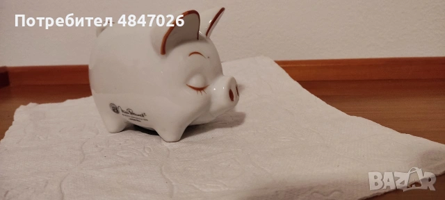 Стара порцеланова касичка Прасчо 😄, снимка 4 - Колекции - 54857668