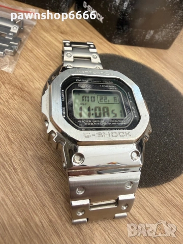 Casio G-Shock GMW-B5000D-1ER "Full Metal Square" – Оригинален, Пълен Комплект, снимка 8 - Мъжки - 54995212