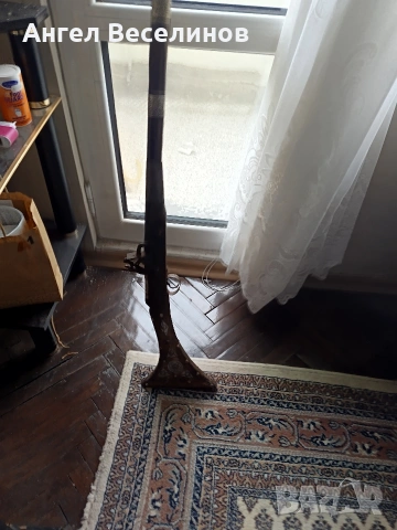 стара кремъчна пушка с костни набивки.Механизма НЕ работи 141см, снимка 3 - Антикварни и старинни предмети - 54059813