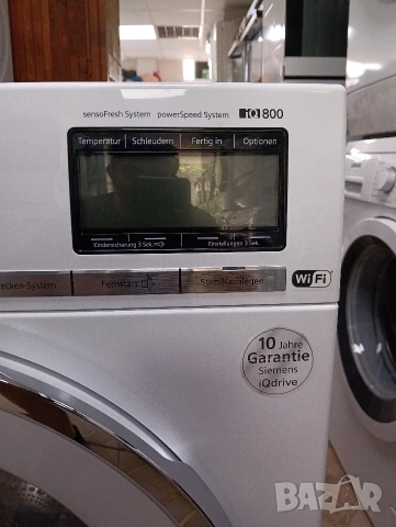 Пералня Сименс Siemens IQ 800 EXTRA KLASSE 10 кг А+++ Made in Germany 2 години Гаранция!, снимка 3 - Перални - 54747070