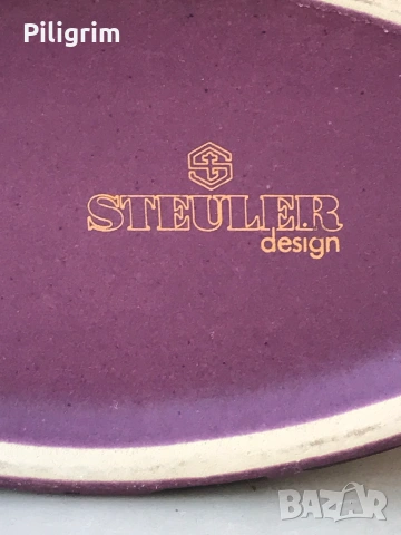 Винтидж керамична ваза от Steuler Design, Германия., снимка 5 - Вази - 55224998