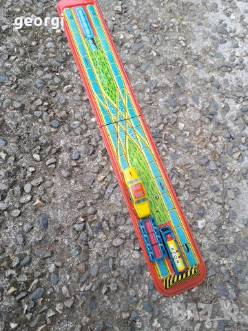 стара унгарска ламаринена играчка влакче, снимка 2 - Колекции - 53996283