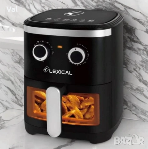 Фритюрник с горещ въздух LEXICAL LAF-3021 AirFryer 4,5l, снимка 3 - Фритюрници - 54671650