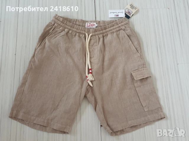 Saint Barth MC2 Italy Cargo Short  / Len - Лен  Mens Size L / 34 НОВО!ОРИГИНАЛ! Мъжки Ленени Къси Па, снимка 2 - Къси панталони - 54220797