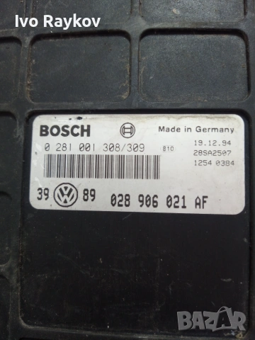 Компютър, ECU , VW Golf Mk3 1.9TDI , 028906021AF , 0281001308 , снимка 3 - Части - 55250626