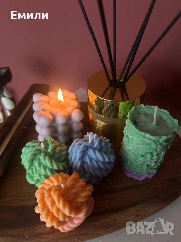 Соеви свещи от craftsbyAmy , снимка 3 - Декорация за дома - 54397847
