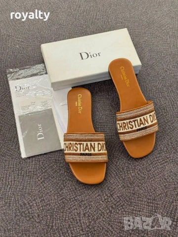 Christian Dior Нови Дамски Чехли Диор Различни Цветове , снимка 5 - Чехли - 55030756