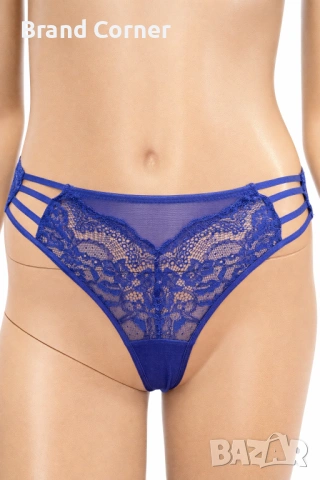Дамски бикини Hunkemöller, размер S – синя дантела и тюл