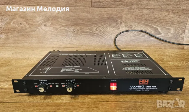 Крайно стъпало HH VX150 150watt 2 channel Professional MOSFET Power Amplifier, снимка 2 - Ресийвъри, усилватели, смесителни пултове - 55307751