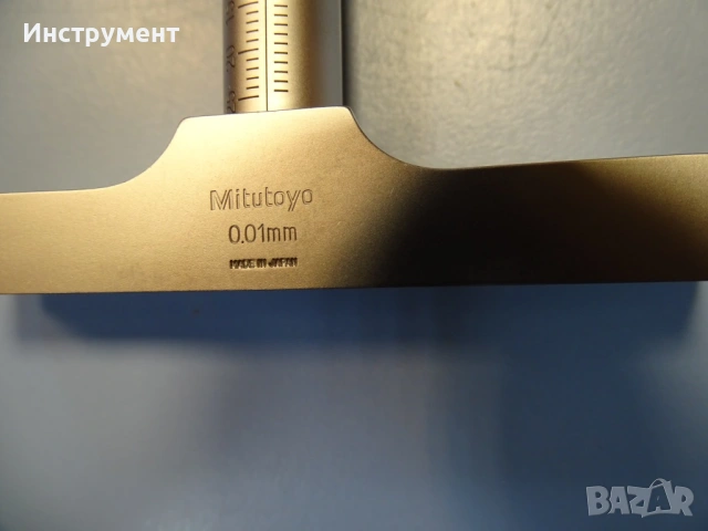 Дълбокомер Mitutoyo 128-102 depth micrometer 0-25mm DMS100-25, снимка 4 - Други инструменти - 54855551