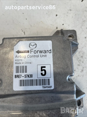 Модул за управление на безопасността на SRS торбичките за Mazda 3 2.2D (2015) BRE7-57K30 OEM, снимка 2 - Части - 54892673