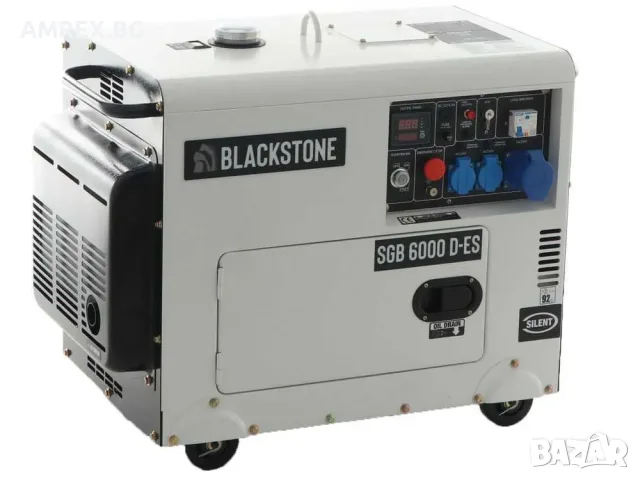 Шумоизолиран дизелов генератор Blackstone 5.3 kW с ATS, снимка 4 - Генератори - 55393502