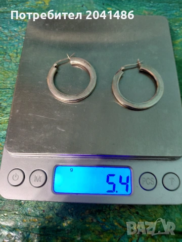 Сребърни халки, снимка 5 - Обеци - 54991068