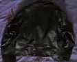 Продавам черно кожено яке рокерско за едър човек, снимка 2