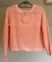 Кроп пуловер реглан в  нюанс „Peach Fuzz“ , снимка 3