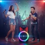 Караоке тонколона 12" BT-1218 с Bluetooth, цветомузика и 2 безжични микрофона , снимка 5