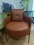 Продавам светло кафяво кожено кресло, снимка 2