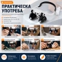 Златарска професионална увеличителна лупа очила лед осветление бижута, снимка 8