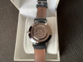 Часовник Daniel Wellington Classic Black със сребърен корпус и черна кожена каишка., снимка 3