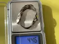 Гривна във формата на сплетена плитка, от сребро 925 проба, Украйна + Италия., снимка 6