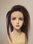 Естествена бразилска перука 40 см - Кестенява | Lace Front 13x4 | 100% човешка коса, снимка 4