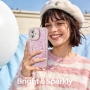Нов Калъф за iPhone 17 MagSafe розов блестящ с кристали и каишка, защитен кейс Айфон , снимка 7