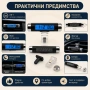 Дигитален термометър за кола и часовник 2в1 с LCD подсветка за въздуховод, снимка 5